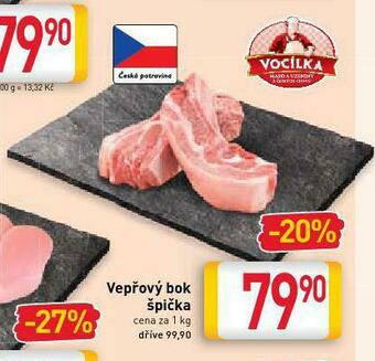 Billa Vepřový bok špička nabídka