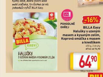 Billa Halušky s uzeným masem nabídka