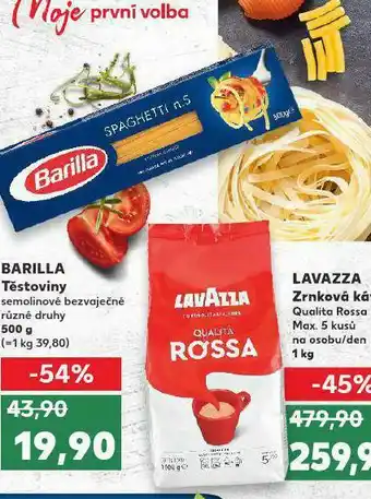 Kaufland Barila těstoviny nabídka