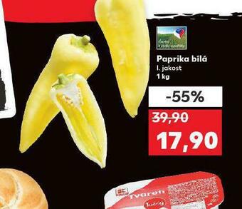 Kaufland Paprika bílá nabídka