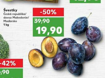 Kaufland Švestky nabídka