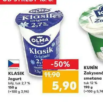 Kaufland Klasik jogurt nabídka