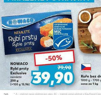 Kaufland Nowaco rybí prsty nabídka
