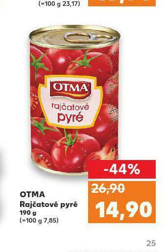 Kaufland Otma rajčatové pyré nabídka
