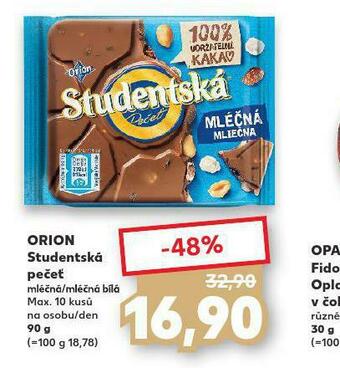 Kaufland Orion studentská pečeť nabídka