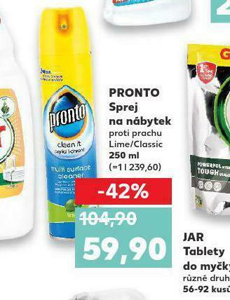 Kaufland Pronto sprej na nábytek nabídka