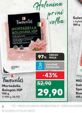 Kaufland Mortadella bologna igp nabídka
