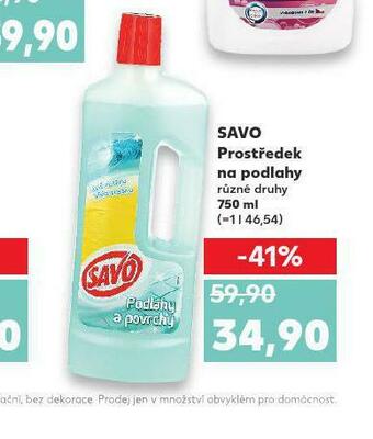 Kaufland Savo prostředek na podlahy nabídka