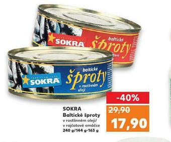 Kaufland Sokra baltické šproty nabídka