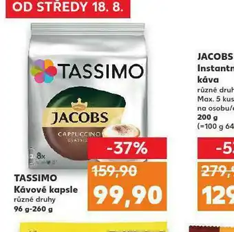 Kaufland Tassimo kávová kapsle nabídka
