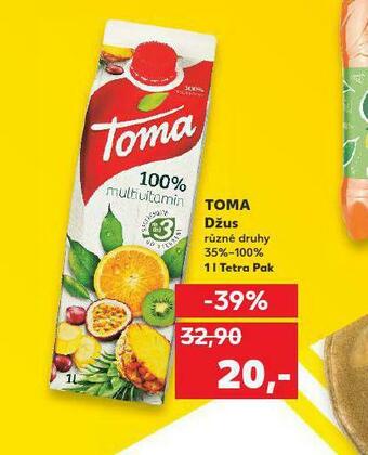 Kaufland Toma džus nabídka