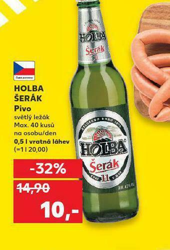 Kaufland Pivo holba šerák nabídka