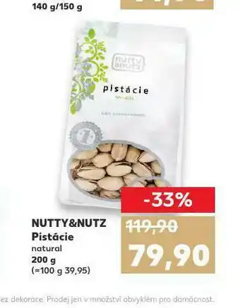 Kaufland Nutty &amp; nutz pistácie nabídka