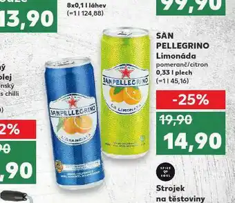 Kaufland San pellergino limonáda nabídka