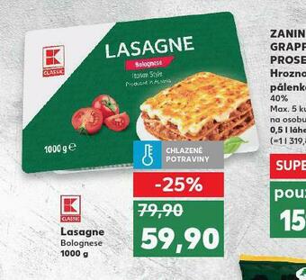 Kaufland Lasagne nabídka