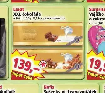 Norma Lindt xxl čokoláda nabídka