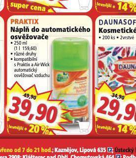Praktix náplň do automatického osvěžovače