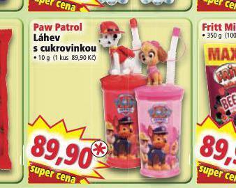 Norma Paw patrol láhev s cukrovinkou nabídka