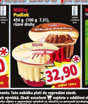 Norma Müller puding nabídka