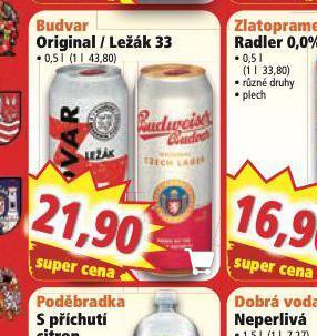 Norma Pivo budweiser budvar original nabídka