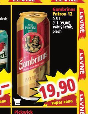 Norma Pivo gambrinus patron 12 nabídka