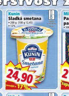 Norma Kunín sladká smetana nabídka