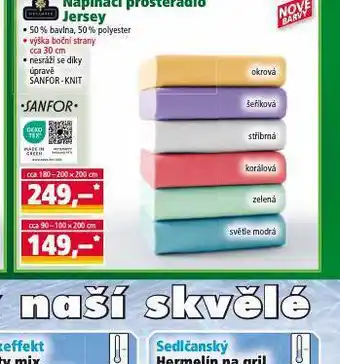 Norma Napínací ptostěradlo jersey nabídka