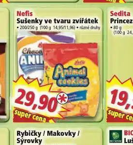 Norma Nefis sušenky ve tvaru zvířátek nabídka