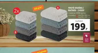 Lidl Froté osuška / ručník - 2 kusy nabídka