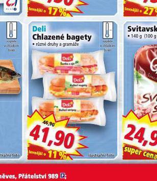 Norma Deli chlazené bagety nabídka