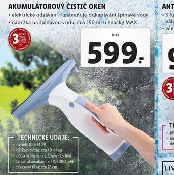 Lidl Akumulátorový čistič oken nabídka