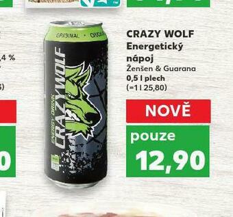 Kaufland Crazy wolf energetický nápoj nabídka