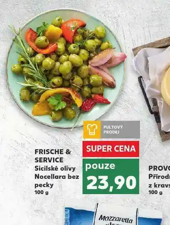 Sicilské olivy nocellara bez pecky