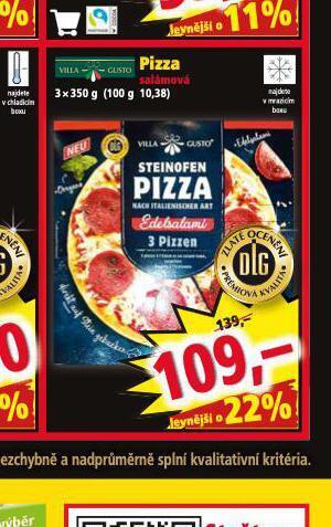 Norma Pizza nabídka