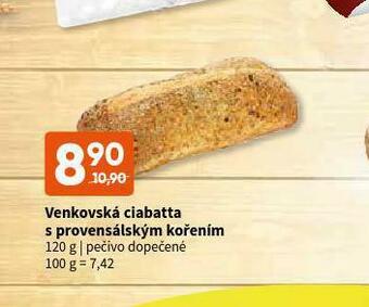 Terno Venkovská ciabatta s provensálským kořením nabídka