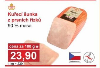 PLUS JIP Kuřecí šunka z prsních řízků 90 % masa nabídka