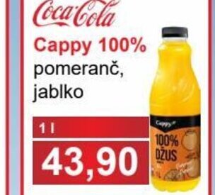 PLUS JIP Coca-Cola Cappy 100% pomeranč, jablko nabídka