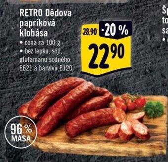 Albert RETRO Dědova papriková klobása nabídka