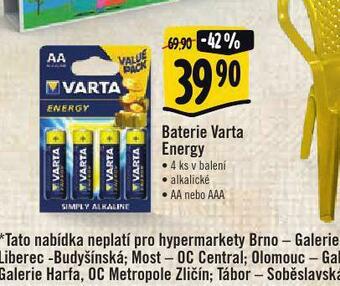 Albert Baterie varta energy nabídka