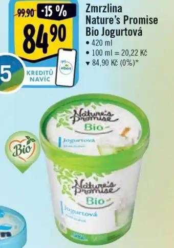 Albert Zmrzlina Nature's Promise Bio Jogurtová • 420 ml nabídka