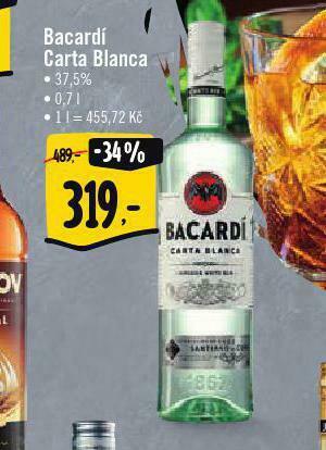 Albert Bacardí carta blanca nabídka