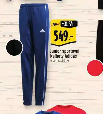 Albert Junior sportovní kalhoty adidas nabídka