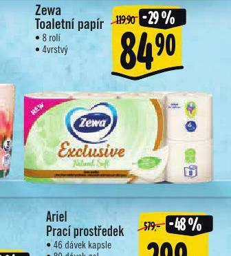 Albert Zewa deluxe toaletní papír nabídka