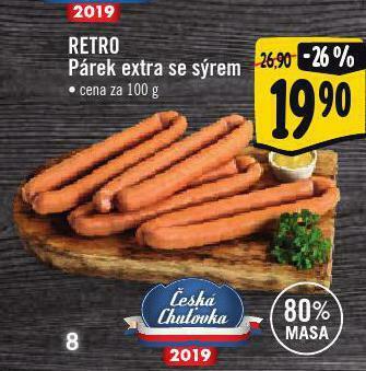 Albert Párek extra se sýrem nabídka