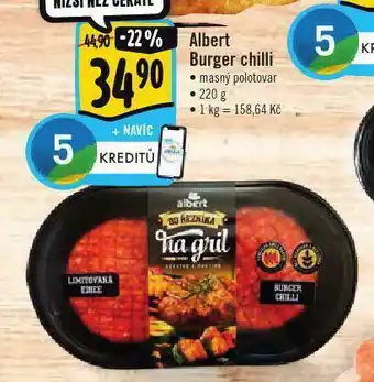 Albert Burger chilli nabídka