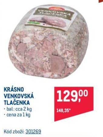 Makro KRÁSNO VENKOVSKÁ TLAČENKA nabídka