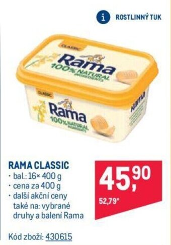 Makro RAMA CLASSIC nabídka