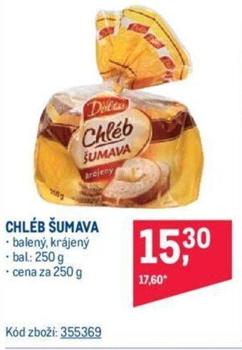 Makro CHLÉB ŠUMAVA nabídka