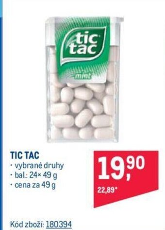 Makro TIC TAC nabídka