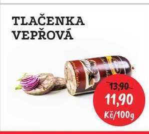RABBIT řeznictví Tlačenka vepřová 100g nabídka